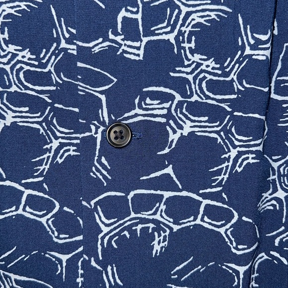 Uniqlo NWT Open Collar SS Button Up Shirt Mens Japanese Auspicious XL Collector - Picture 8 of 8